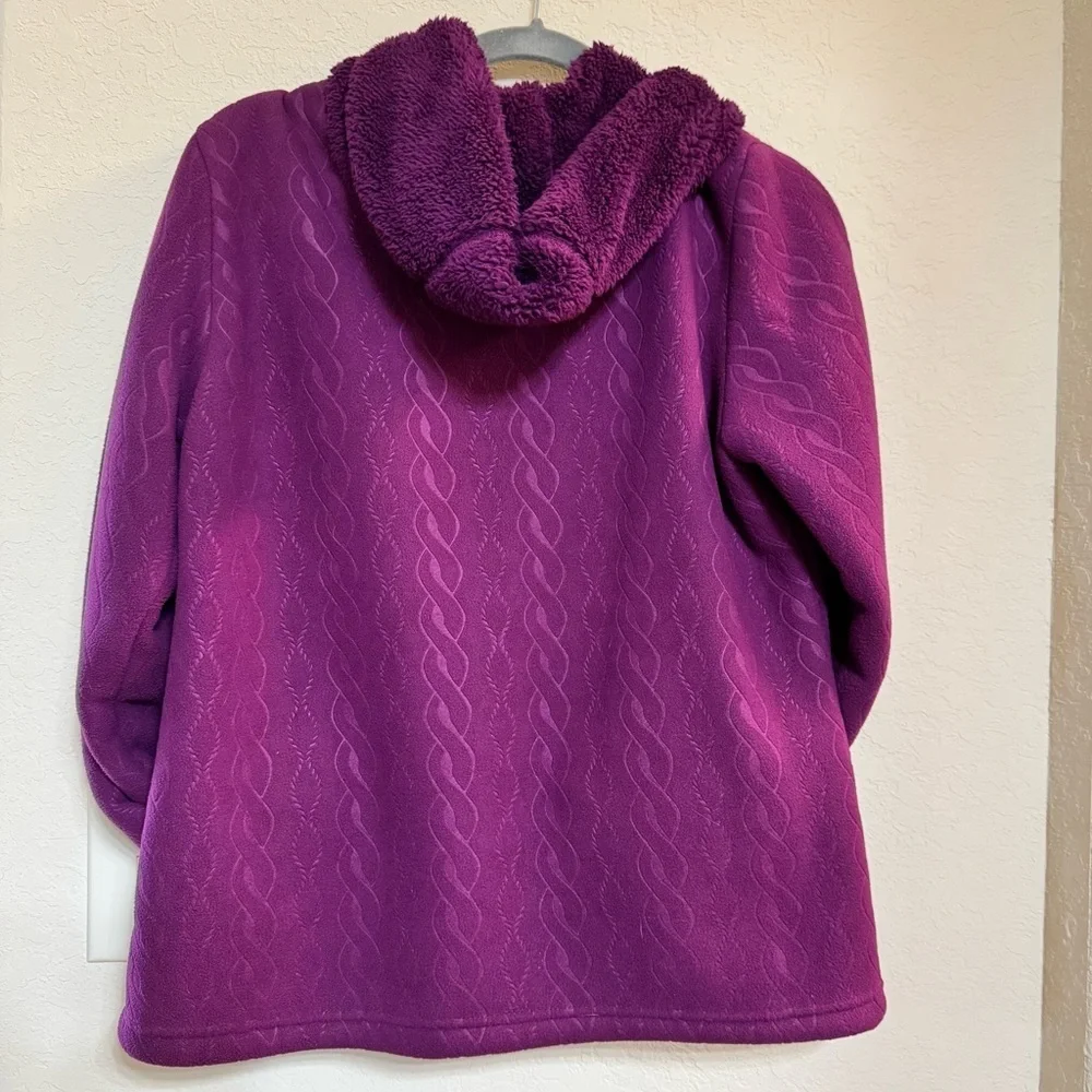 Faded Glory Women's Jacket Plush Plum Size M